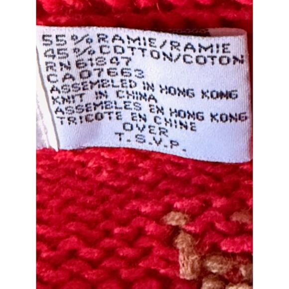 Vintage 1993 The Eagle’s Eye Joyeux Noël Paris Christmas Sweater Cardigan M - Picture 7 of 8